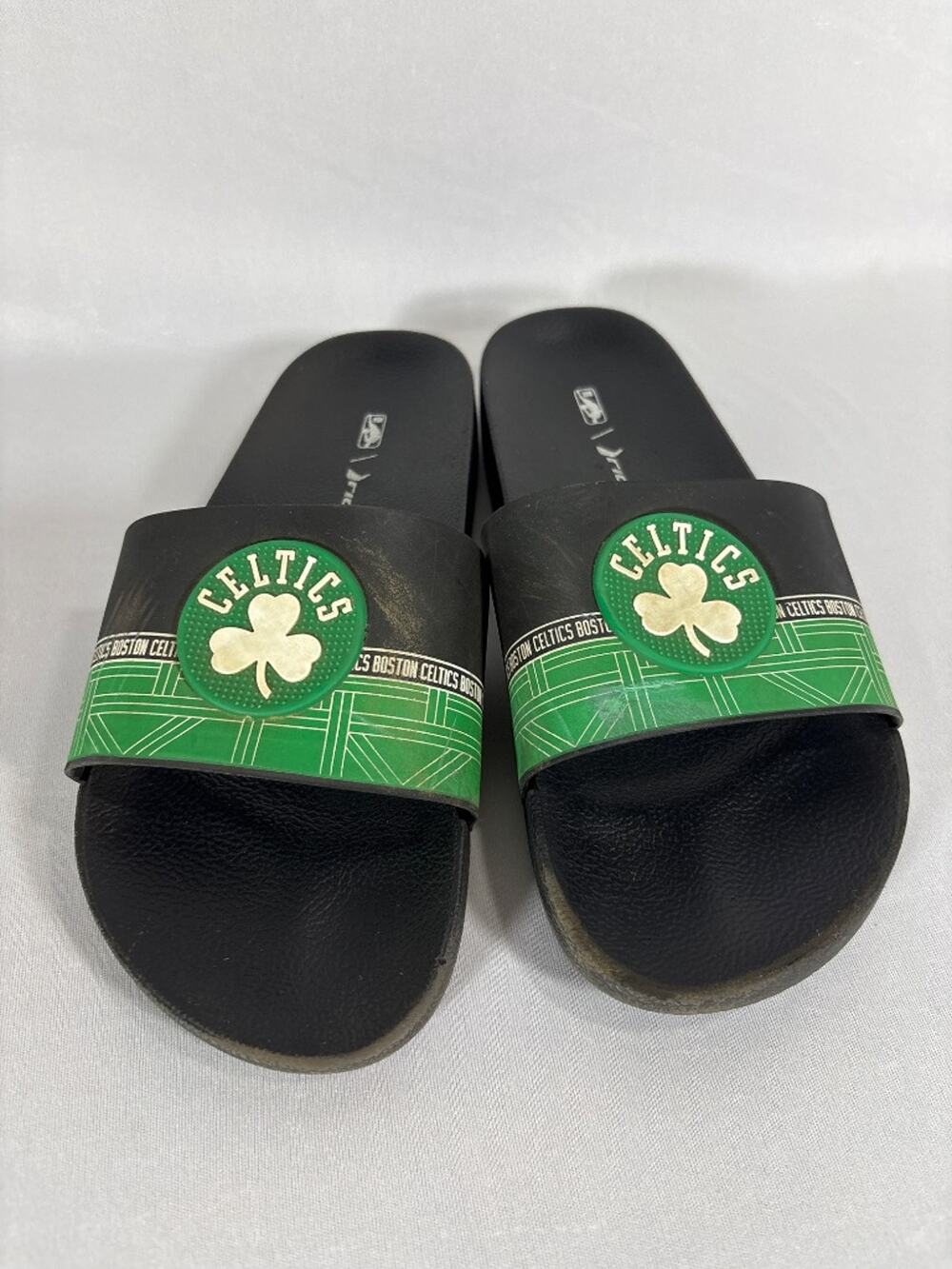 Rider x NBA Boston Celtics Slide Sandals Black Green Men's 9